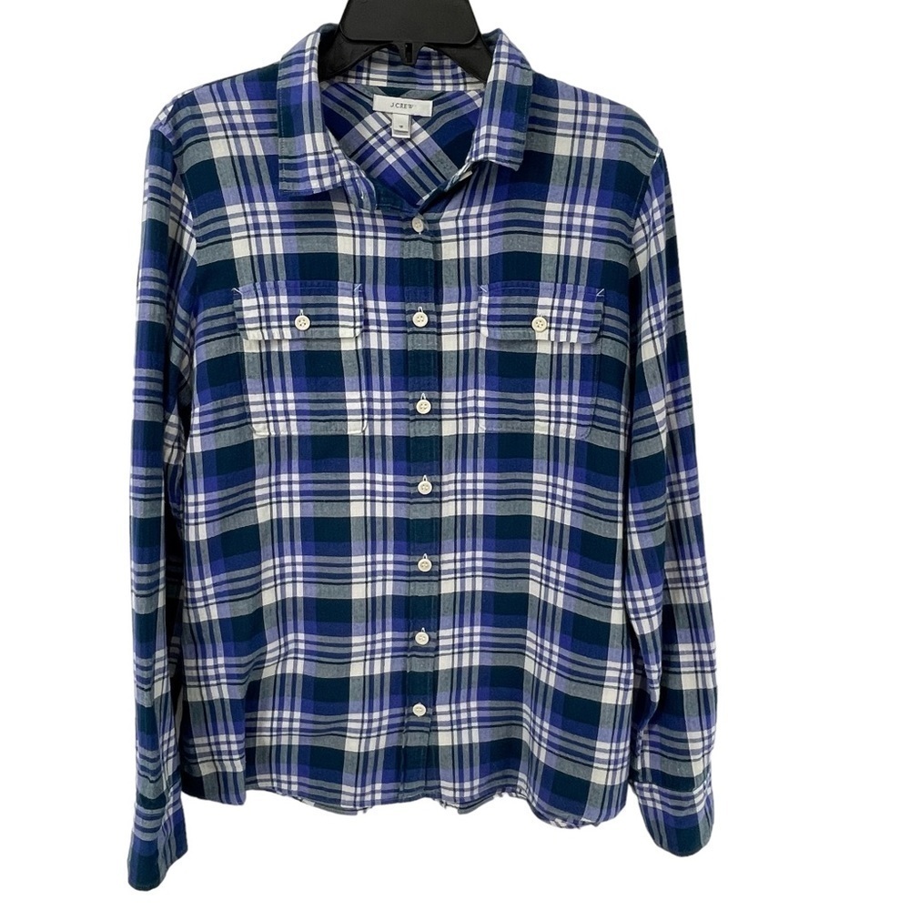 J Crew Acropolis Classic Collared, Plaid Button-Up Shirt - Sz 12